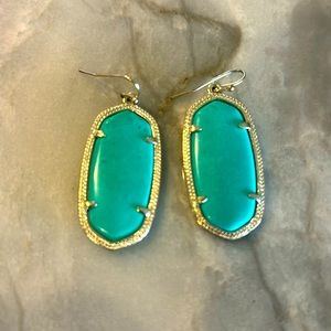 Kendra Scott Earrings (turquoise color) 1 1/2 inch